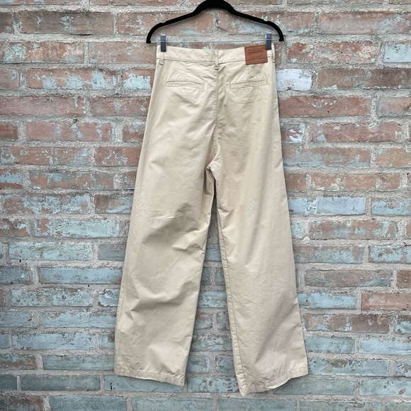 Levi’s High Loose Pants Pleated Khaki Chino Beige Tan Canvas Trousers Wide Leg - Picture 16 of 16